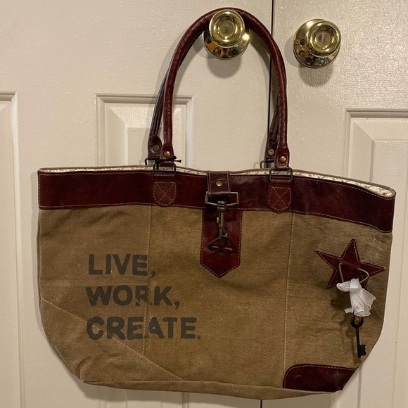 NWT Mona B. Handbag Canvas Bag - Picture 1 of 9